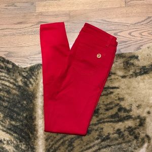 Never worn size 2 Michael kors red denim pants
